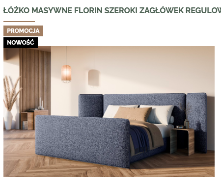 ŁÓŻKO 160 REGULOWANE FLORIN 